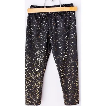 Premium sametové Lily Grey legíny GOLD Black - 110