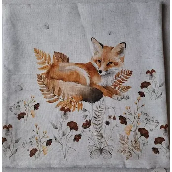 Povlak na dekorativní polštářek POVLAK NA POLŠTÁŘEK Liška listí