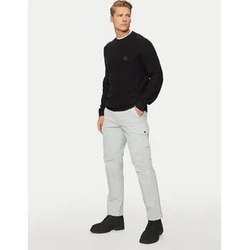 Pánské kalhoty Boss Kalhoty z materiálu Sista-Cargo-4 50523137 Šedá Regular Fit 33_34