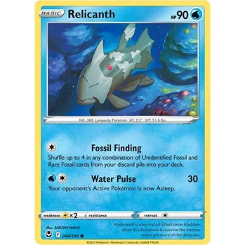Sběratelská karetní hra Pokémon karta Relicanth 044/195