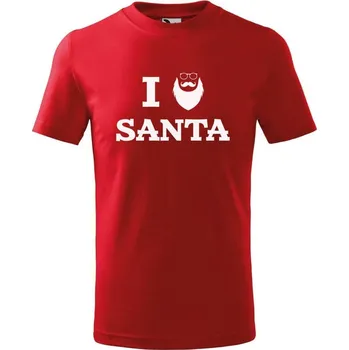 Chlapecké tričko DOBRÝ TRIKO Dětské vánoční tričko s potiskem Santa Velikost: 158/12 let, Barva: Červená