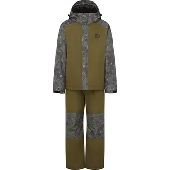 Rybářské oblečení Trakker Nepromokavý zimní komplet 3 dílný CR Camo 3-Piece Suit - S
