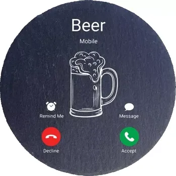 Kameninový podtácek 10cm - Beer mobile