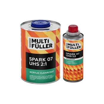 Lak na dřevo TROTON MULTI FÜLLER Bezbarvý Lak SPARK 07 UHS 2:1 SADA 1,5 l