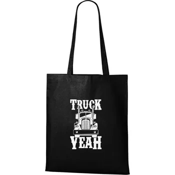 Nákupní taška DOBRÝ TRIKO Bavlněná taška s potiskem Truck yeah Barva: Černá