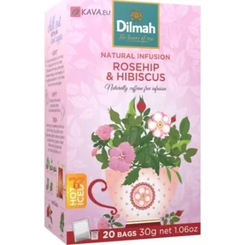 Čaj Čaj Dilmah Rosehip Hibiscus 20x1,5g