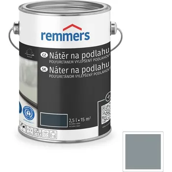 Lak na dřevo REMMERS na podlahy do garáže - 2,5 l stříbřitě šedá RAL 7001