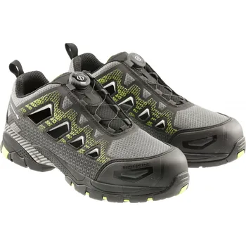 Pracovní obuv Högert PAGLAU ochranné sandály LACE SYSTEM S1PS SR FO černá/zelená 45 HT5K580-45