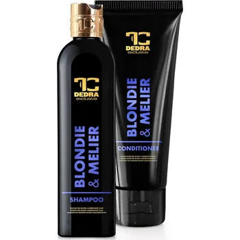 SADA 1+1 | BLONDIE & MELIER | šampón a kondicionér s fialovým pigmentem pro blond a melírované vlasy | neutralizace žlutých tónů Dedra
