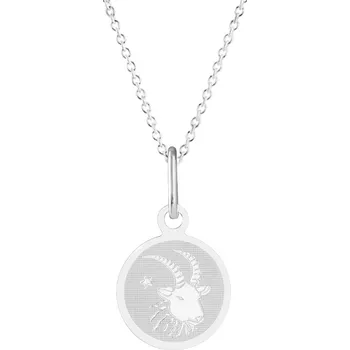 Náhrdelník GEMMAX "" Řetízek se znamením Kozoroh z bílého zlata – zlatý šperk ryzosti 585/1000 v Dárkovém balení s Certifikátem GUSWN-38751-25841