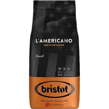 Bristot L'Americano DECAF zrnková káva 1kg
