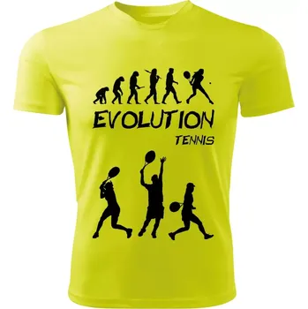 Dámské tričko TENIS dámské tričko Evolution limetkové XS (dámské tričko EVOLUTION sportovní TENNIS)