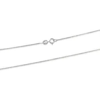 Řetízek GEMMAX Unisex řetízek z bílého zlata Anker – šířka 1 mm, délka 40 cm – zlatý šperk ryzosti 585/1000 v Dárkovém balení s Certifikátem GLCWN-40-25841