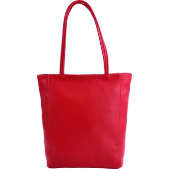 Kabelka Kožená kabelka na rameno 52822 červená, MAXFLY