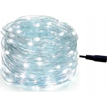 Vánoční dekorace Světelný řetěz Led rigid 500 cm do zásuvky bílý