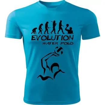 Pánské tričko WATER POLO tričko Evolution Vodní pólo tyrkysové 3XL (pánské tričko EVOLUTION sportovní WATER POLO)