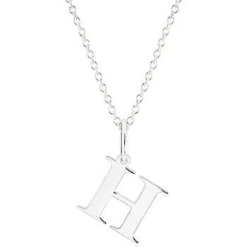 Náhrdelník GEMMAX Řetízek s písmenem „H“ bílé zlato - tiskací – zlatý šperk ryzosti 585/1000 v Dárkovém balení s Certifikátem GUSWN-43491-25841