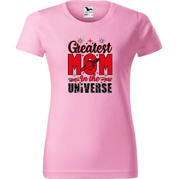 Dámské tričko DOBRÝ TRIKO Dámské tričko s potiskem Greatest mom Barva: Růžová, Velikost: S