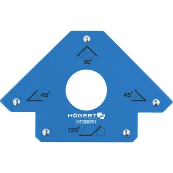 Úhloměr Hogert HT3B651 Magnetický svařovací úhelník 22,5 kg