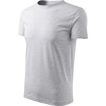 pracovní tričko Malfini Tričko MALFINI CLASSIC NEW 132 pánské světle šedý melír XXL