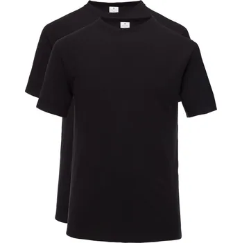 Pánské tričko Velké Velikosti - Ragman - Trička s kulatým výstřihem, dva kusy v balení - 3XL - Černá