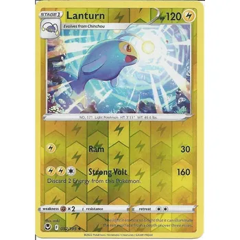 Společenská hra Pokémon karta Lanturn 052/195 Reverse Holo - Silver Tempest