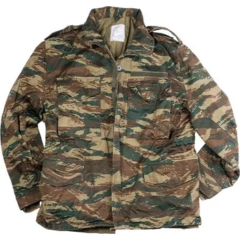 Pánská parka ARMÁDNÍ ORIGINÁL ŘECKO Polní bunda s vložkou typ M65 Lizard Řecko originál Velikost: XS