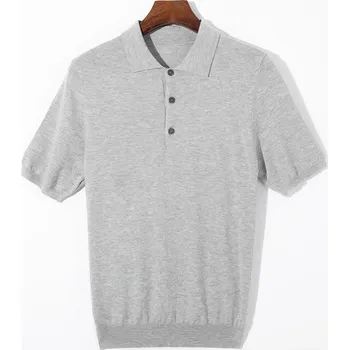 Pánské tričko Pánská košile polo s knoflíky Barva: Šedá, Velikost: M