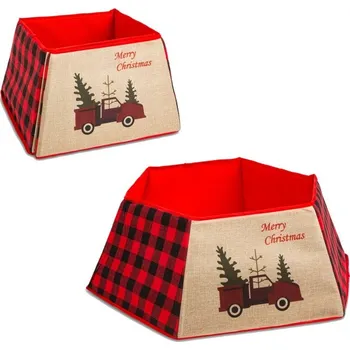 Vánoční dekorace GLOBIZ Spodní kryt pod vánoční strom 60 cm bílá