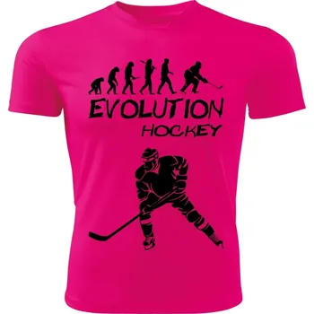 Dámské tričko HOKEJ dámské tričko Evolution růžové S (dámské tričko EVOLUTION sportovní HOCKEY)