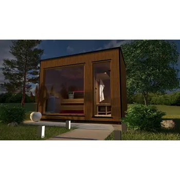 Sauna Nordic wood Zahradní sauna Vibe Luxury Thermowood 3,4