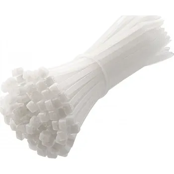 Organizace kabelů Högert Nylonové stahovací pásky 3.6 x 140 mm, 100 ks, bílá HT2C721