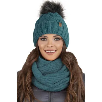 Čepice Komplet Vivisence 7014Kmpl Barva: Modrá, Velikost: UNI