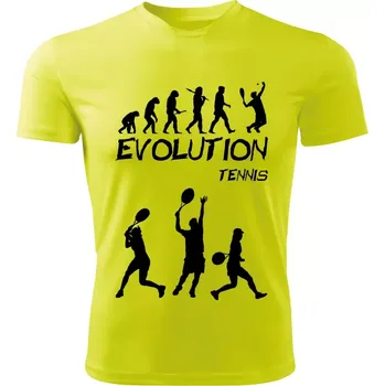 Tenis tričko Evolution limetkové (pánské tričko EVOLUTION sportovní tennis)