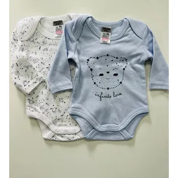 Kojenecký body Jacky Body s dlouhým rukávem ,2pack modrý Velikosti: 92