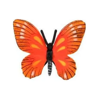 Hračka ZOOted Motýl Monarcha jilmová (babočka) plast 5,5 cm