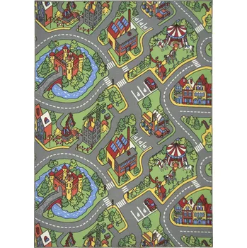 Koberec Dětský kusový koberec Hravé město, 250x350, vícebarevná, dětský pokoj, Vopi - 1 rok na vrácení + DOPRAVA ZDARMA k Vám i zpět