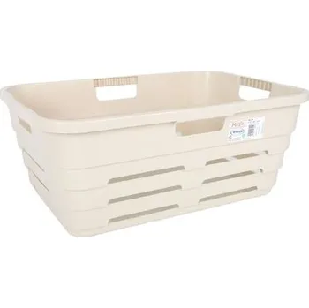 Koš na prádlo Koš 32l na čisté pr. MAYA krémový, 54,5x37,5x21,8cm, plast