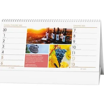 Kalendář Víno 2025 - stolní kalendář