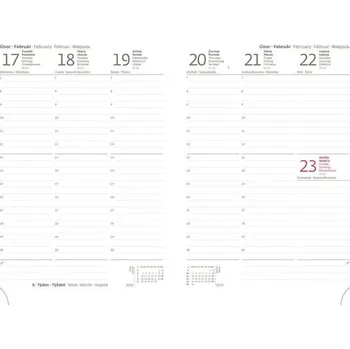 Diář Týdenní diář 2025 A5 Gommato modrý