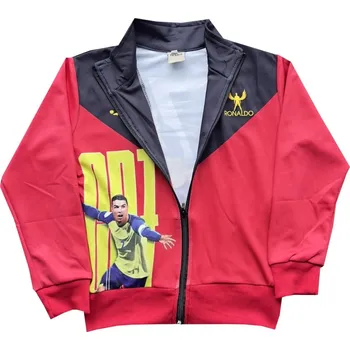 Chlapecká mikina Numberoplus Dětské fotbalová mikina s potiskem - Portugalsko Ronaldo CR7 Pohár Velikost: 14 let ( vel.158)