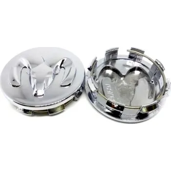 Poklice na kolo Středové krytky kol 4 kusy - pokličky pro Dodge chrom