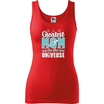 Dámské tričko DOBRÝ TRIKO Dámské tílko s potiskem Greatest mom Velikost: XL, Barva: Červená