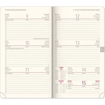 Diář Kapesní diář 2025 Diamante modrý