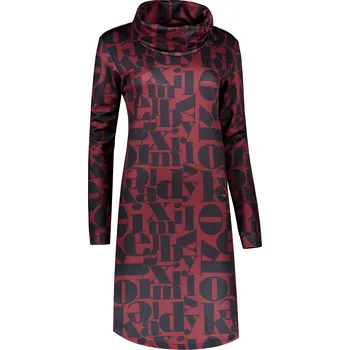 Dámská mikina Dámská prodloužená mikina KIXMI TRACY VÍNOVÁ XS