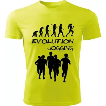 Dámské tričko JOGGING dámské tričko Evolution běh limetkové XXL (dámské tričko EVOLUTION sportovní JOGGING)