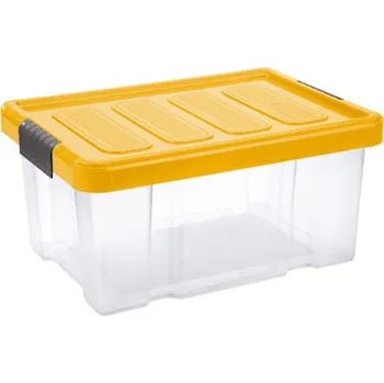 Úložný box TORTARELLI Box úložný s clipem, PUZZLE 5 l trans./oranžová