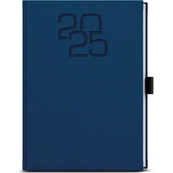 Diář Denní diář 2025 David Fabric A5 modrá