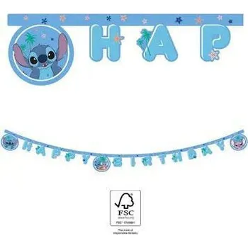 Hračka pro nejmenší Amscan Baner EKO HB - Stitch & Angel