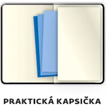 Diář Kapesní diář 2025 Memory bílý s gumičkou